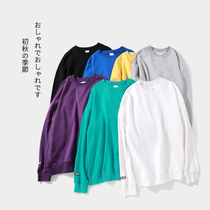 (Radish Cooperative) 2021 New 380g solid color pullover sweater wool ring basic round neck top