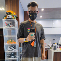 (Radish Cooperative) confectionery color translucent cutting sleeve reflective hanging rope fluorescent color documents access control chest card key