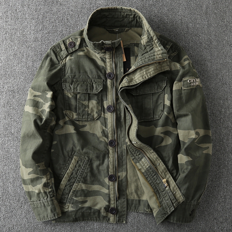 American-Style Autumn and Winter Camouflage Jacket for Men, Trendy Brand, Durable, Washable Workwear Jacket, Stand-Up Collar, Multi-Pocket Jacket Top American-Style Autumn and Winter Camouflage Jacket for Men, Trendy Brand, Durable, Washable Workwear Jacket, Stand-Up Collar, Multi-Pocket Jacket Top
