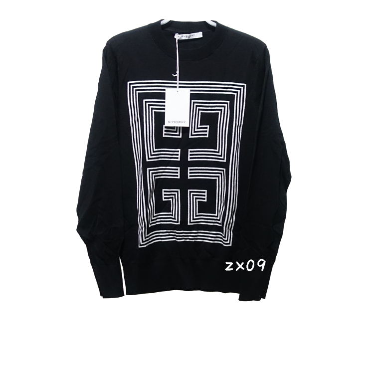 09 in Stock Givenchy/Givenchy Nine-Grid Logo Knitted Sweater 09 in Stock Givenchy/Givenchy Nine-Grid Logo Knitted Sweater