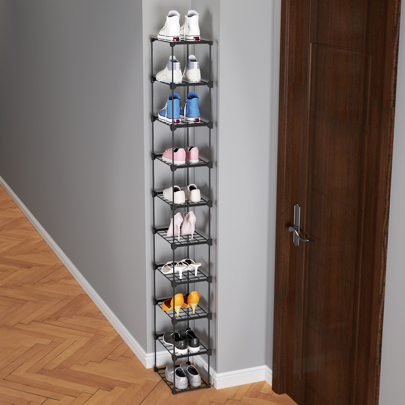 Narrow small shoe frame home entry door after solid durability 2022 blast new building dorm multi - floor in red