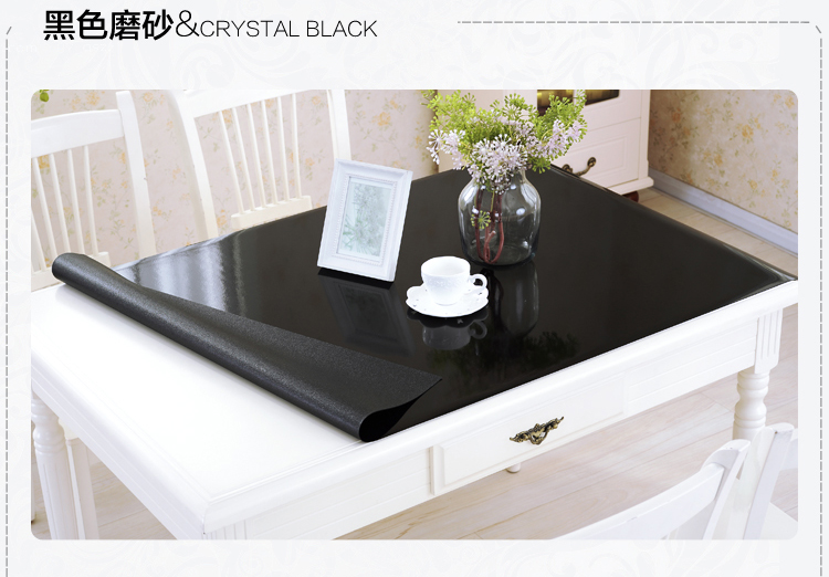 Matte pvc màu đen bảng vải khăn trải bàn bảng pad nước chống bỏng và dầu mềm kính dày thảm bảng - Khăn trải bàn khăn trải bàn đỏ