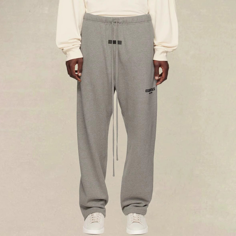 Fog Miki Essentials American Niche High Street Fashion Brand Fleece-Lined Sweatpants Straight-Leg Spring and Autumn Long Pants for Men and Women