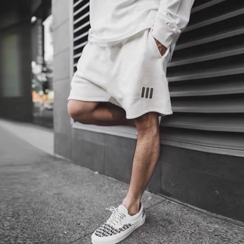 Fog Miki American Niche High Street Fashion Brand Three-Stripe Summer Sports Loose Casual Pure Cotton Shorts for Men and Women