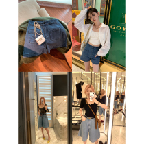 vcruan Asiago Ancient Denim Shorts Woman 2022 Summer thin High waist ultra hot a pair of pants Ins tide