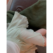 vcruan Asiago cool lemon mint skirt pants woman 2022 Summer new sexy 100 lap half dress