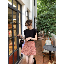 Ashigo vcruan French floral sling dress female summer 2021 new little man temperament thin skirt