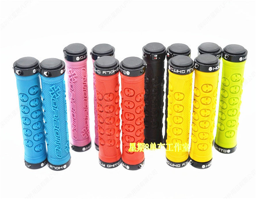 Bike Skull skull head to cover mountain road car dead flying set colored lock ring lock dead folding handlebar sleeve
