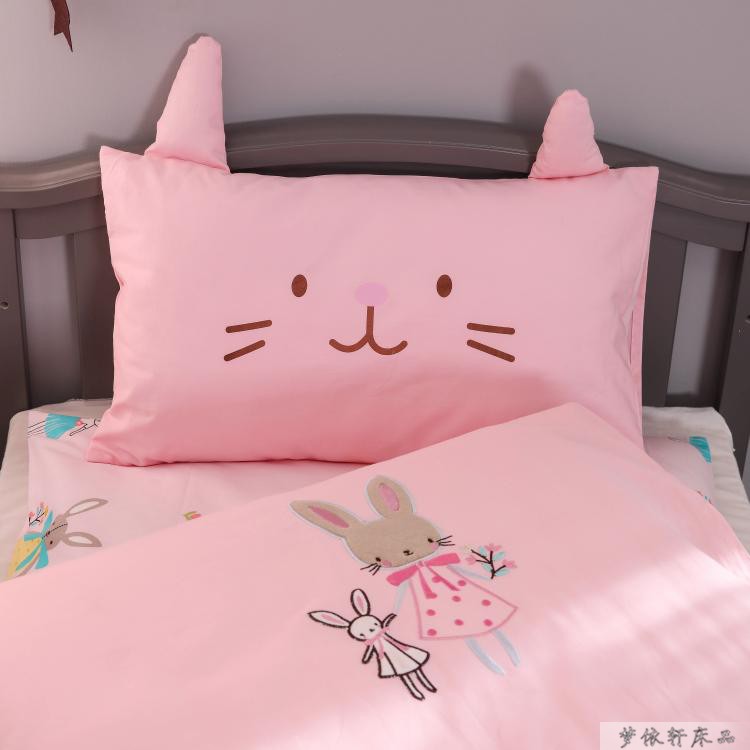 Nursery chăn bông ba mảnh giường bông trẻ em đang ngủ trưa hàng nôi em bé Liu Jiantao - Bộ đồ giường trẻ em 	ga giường chống thấm cho bé	