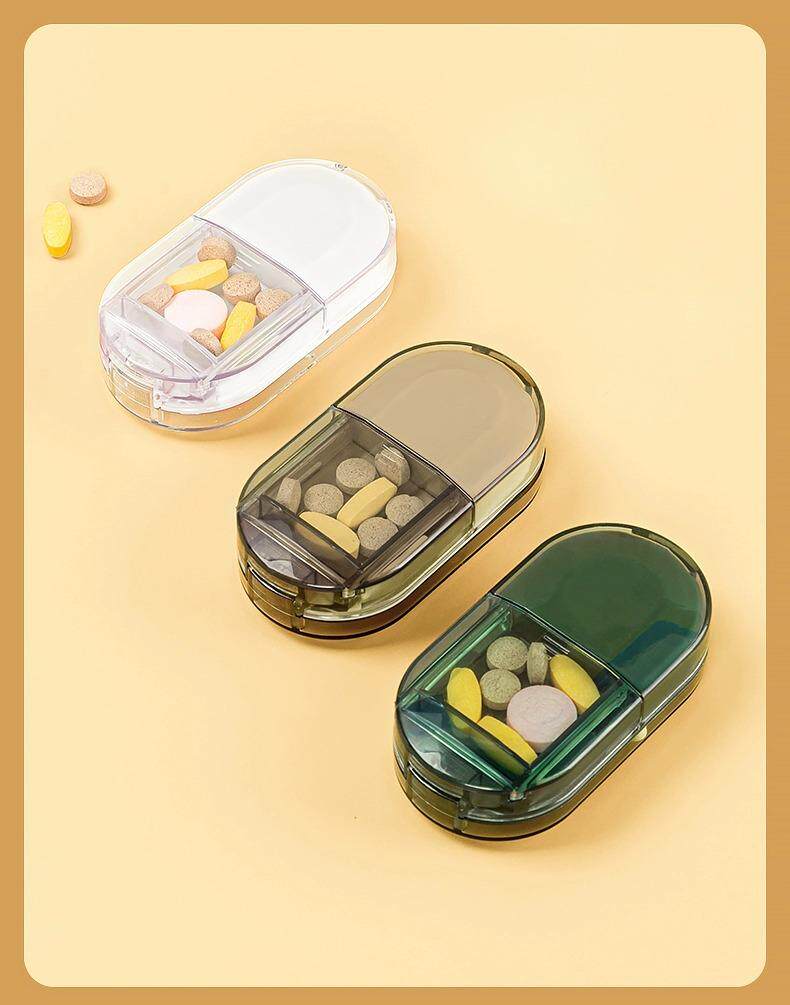 Вырезать наркотиков 日本切药器分药器一分二剪药四分之一切药片神器药品分割存储药盒