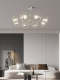 Bauhaus Glass Ball Living Room Chandelier Modern Light Luxury Italian Minimalist Designer Chrome Star Ring Main Hall Light