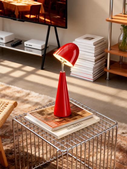 Memphis Bedroom Bedside Lamp Hepburn Cap Magnetic Charging Small Table Lamp Dopamine Living Room Ambiance Study Lamp