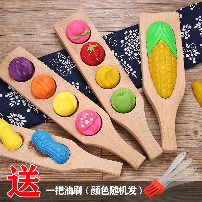 Wood mooncake mould pastry impression crystal cake Pizza Prints of Ayegrass Leaf Grass cake Pumpkin Pie Log