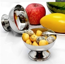 Stainless steel xue gao wan ice cream nai xi bei bao bing bei salad bowl ice cream cup dessert ice cream cup