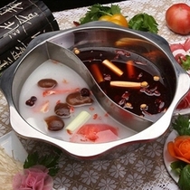 Thickened stainless steel Hot Pot Pot Pot Pot octagonal basin Sun basin Mandarin duck basin double flavor Pot clear soup pot Mandarin duck pot