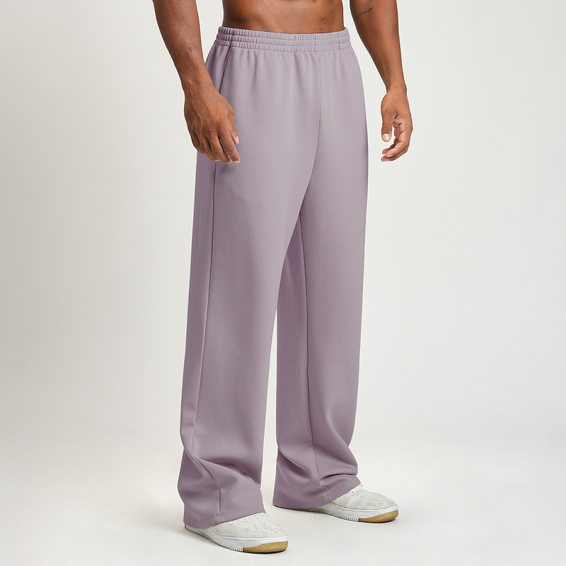 European and American Cross-Border Men's Sports Fashion Wide-Leg Pants Joggers Sports Fitness Training Casual Loose Pants