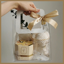 Gift bag transparent accompanied by hand wedding handbag Zinwind small gift bag PVC packing birthday gift bag gift bag