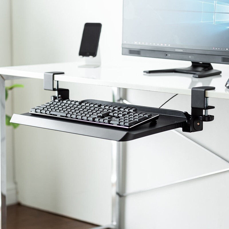 Keyboard Detruscan Free-To-Mount Slide Rail Removable Inclined Clip Table Sloth People Rack Computer Shelf Storage Layer Shelf