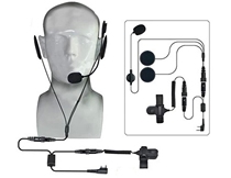 Gliding paramotor delta wing helmet headset headset adhesive headset with finger waterproof PTT universal K head