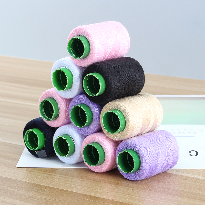 Household small roll pagoda thread Sewing Machine hand sewing clothes thread white thread needle thread big roll sewing thread black thread cotton thread thick