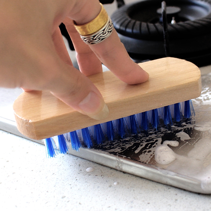 Wood Laundry Brush Multipurpose clean hair dense plate Brushed cleaning brush Shoe Wash shoe brush Brush cleaning clothes Supplies
