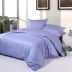 Bông giường ngủ ở một gia đình bốn đặc biệt satin twill bông gia đình màu rắn bốn gia đình bốn gia đình bốn màu xanh lá cây - Bộ đồ giường bốn mảnh bộ chăn ga gối đệm giảm giá Bộ đồ giường bốn mảnh