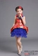 Trẻ em phong cách Trung Quốc trang phục cô gái mô hình sàn catwalk váy đuôi váy dạ hội guzheng chơi công chúa váy hiệu suất quần áo