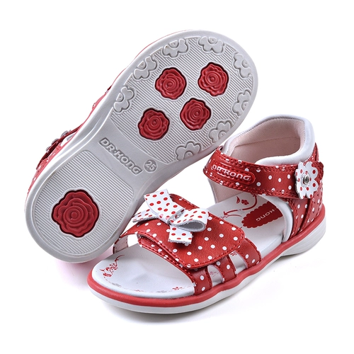 Сандалии, детские красные туфли