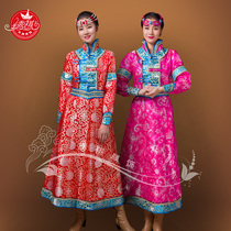 Mongolian costumes ethnic minority ladies costumes Mongolian life costumes traditional Mongolian robes