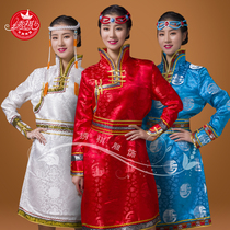 Mongolian costumes female dance costumes stage costumes ethnic minority life costumes wedding brides Mongolian robes