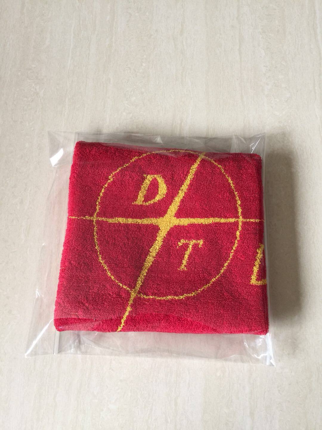 Sun protection Imports sweat long towel material: 100% pure cotton red 73cmX40cm