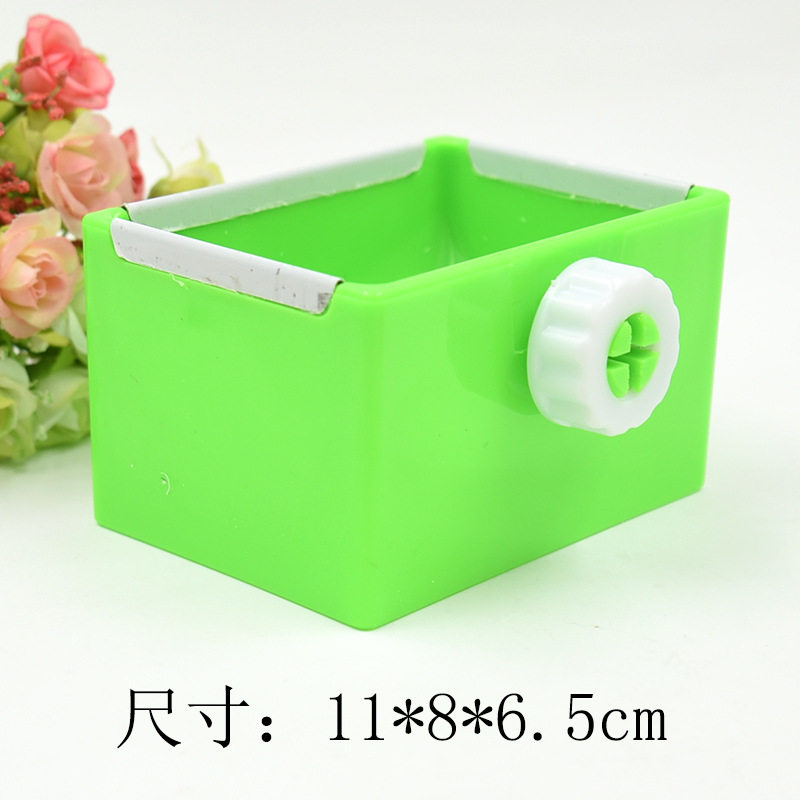Kano cat head food box dual-purpose straw rack food box anti-drop urine-proof food basin hanging rabbit chinchilla food box