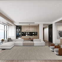 Wool Carpet Living Room Day Style Modern Minimalist Color Tea Table Blanket Bedroom Full Of Pure Color Imported Light Extravaganza