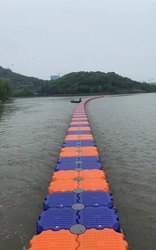 Plastic pontoon water platform ການຫາປາ pontoon floating dock ການປັບປຸງພັນ cage motorboat berth buoy floating barrel