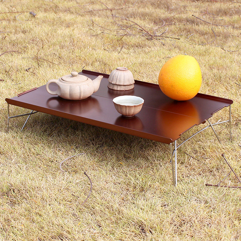Outdoor ultralight folding table Leisure travel picnic Camping Tea aluminium alloy to contain portable computer small table-Taobao