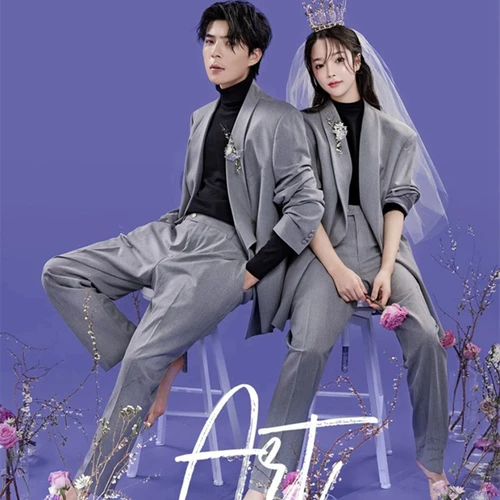 Модный трендовый комплект для влюбленных с бантиком, популярно в интернете, изысканный стиль