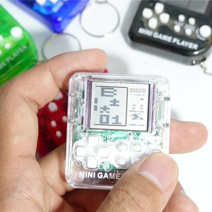Nostalgic Toy Handheld Decompression Artifact Tetris Mini Game Console Ornament Classic Retro Black and White Handheld