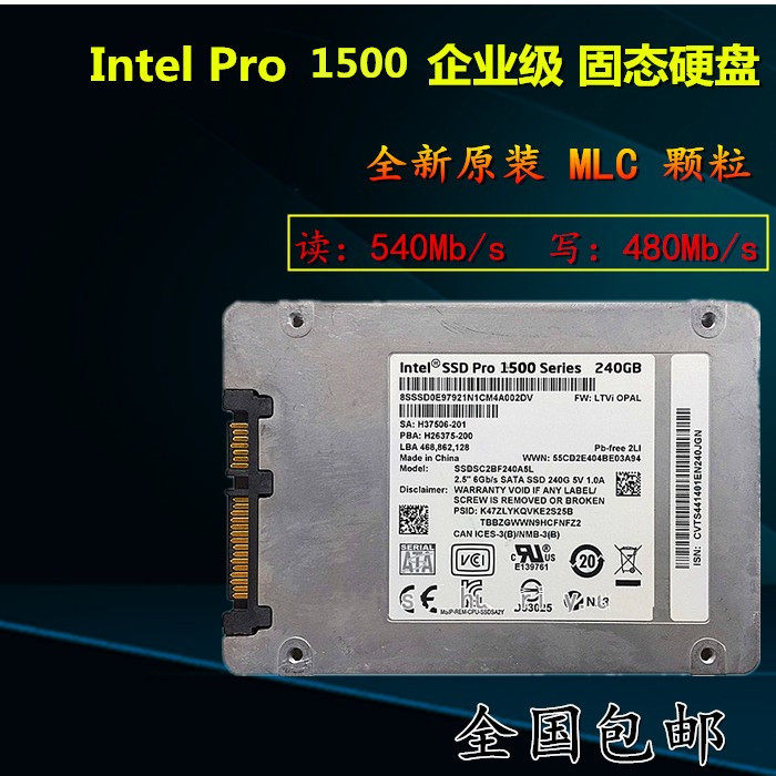 New Intel 5400S 360G SSD Pro 2500 Series 240G 180G SSD Hard disc