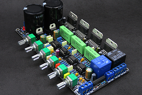 TDA7294 2 1 channel finished board BTL low sound cannons power amplifier board horn protection tuning three tracks