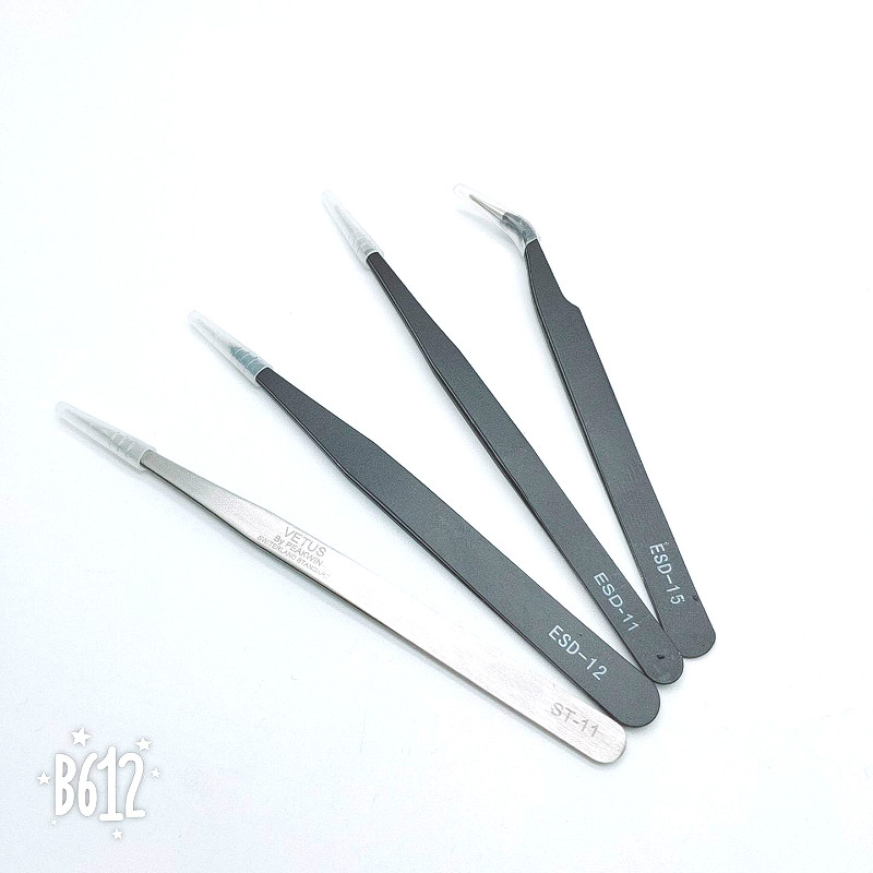 Dụng cụ làm móng tay VETUS nhíp chống tĩnh điện nhíp móng tay - Công cụ Nail dũa opi