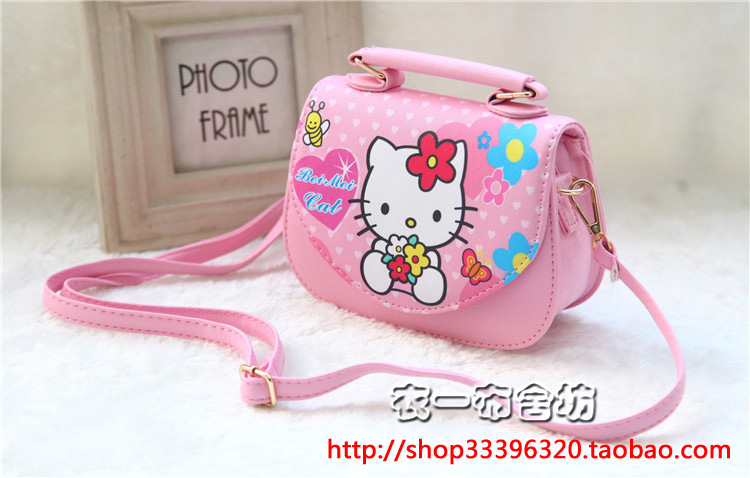 Childrens Bag Birthday Gift dễ thương KT Cát Cô gái Túi xách công chúa nghiêng Bag đúp.