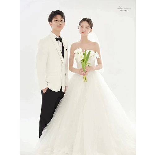 Ретро белое свадебное платье, 2022, французский стиль