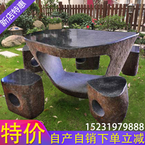 Stone table and chair stone bench courtyard garden outdoor home Natural Marble Granite villa garden outdoor clearance