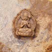 (Buddha statue making) Medium size Mahasthamaprapta Bodhisattva Tsacha Buddha statue Tibetan traditional clay statue Guardian God of the Year of the Horse