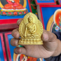 (Statue of the Buddha) Nakamu Sakyamuni Buddha grazed the Buddha-shaped 3 Tibetan traditional clay statue