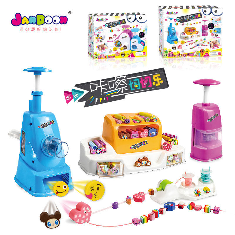 Jane moving click Cheroy toy girl cut motion Wen creative magic rubber children diy handmade string beads handmade