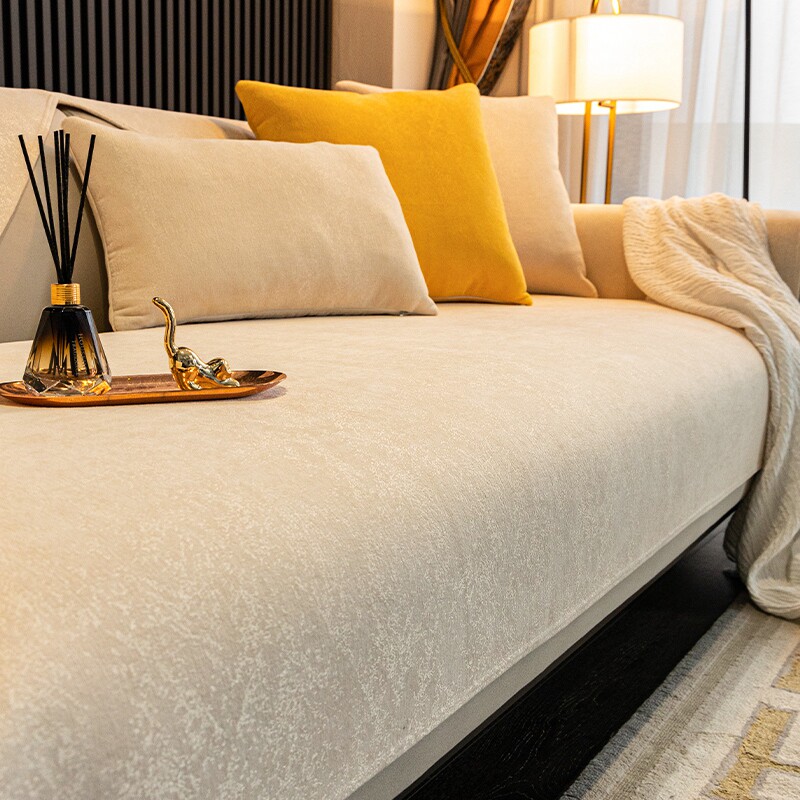 Light luxury style sofa cushion four seasons universal modern simple high-end high-end non-slip sofa cushion summer cushion