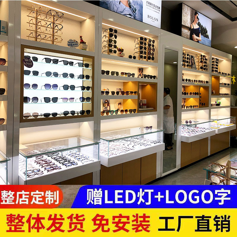 Glasses display cabinet display shelves simple sunglasses display frame glass guide countersopheets counter counter wall cabinets