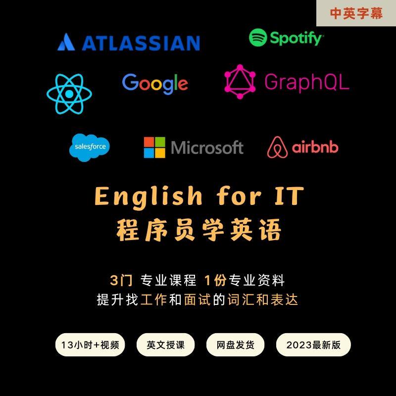 English for IT Developers Interview程式設計師英語工作面試3門課程