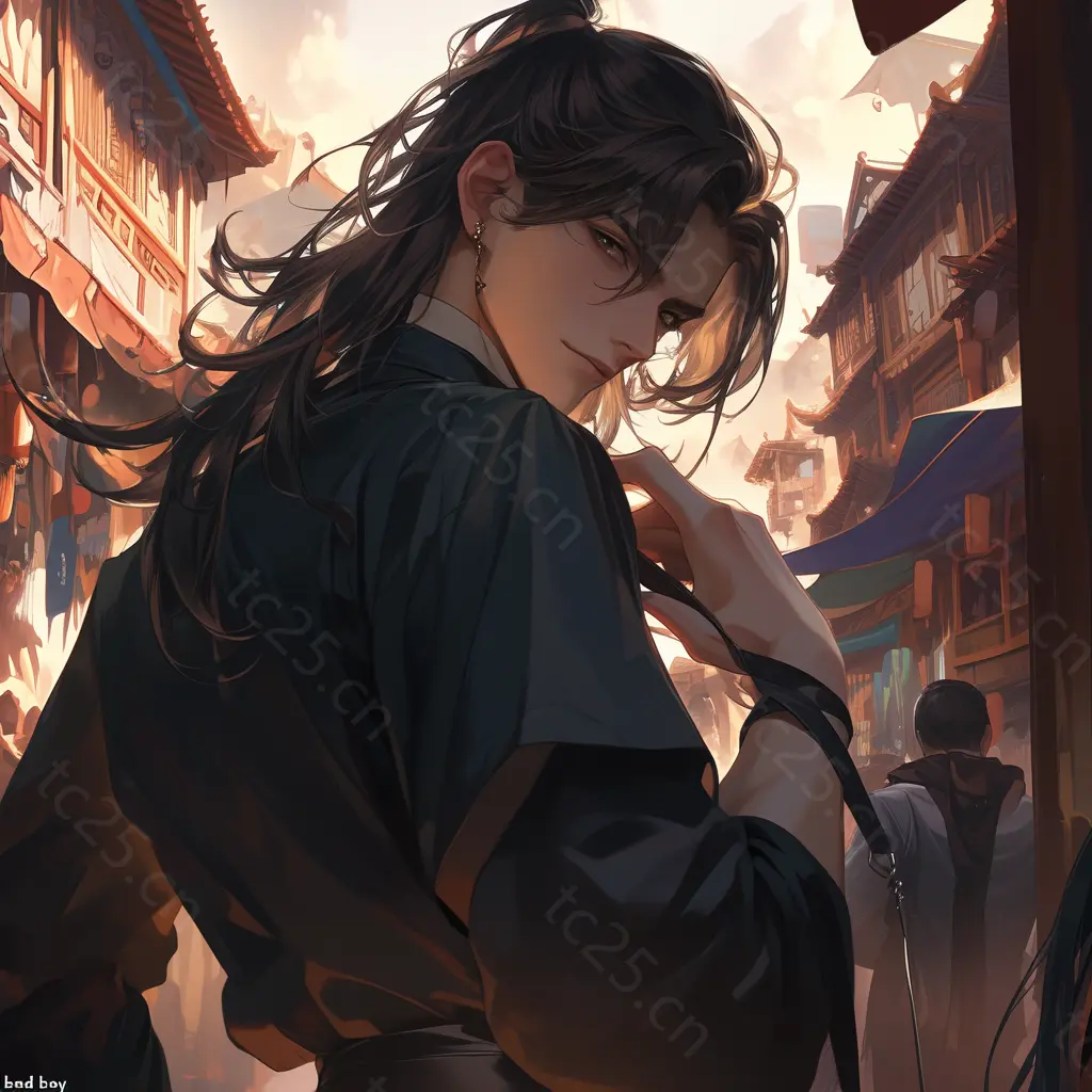 图片[11]-古风市集的神秘刀客midjounney提示词、stable-diffusion-pormpt-天城私塾